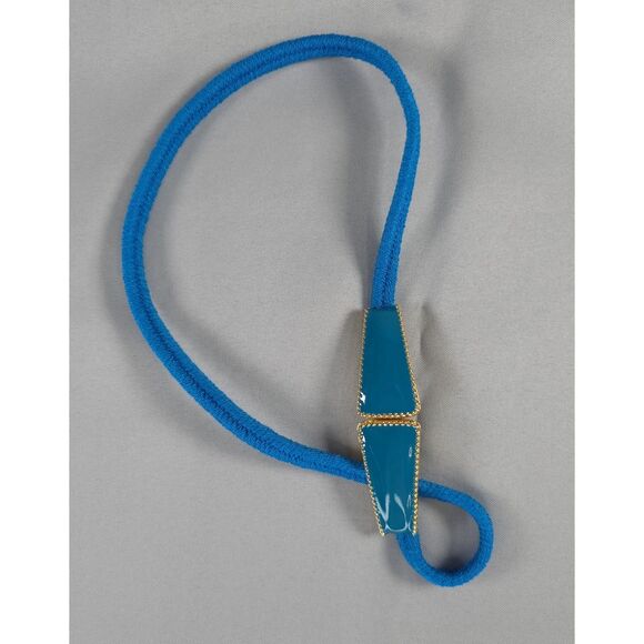 Vintage St John Belt Womens w/ Goldtone Deco Buckle, 24.5" Stretch Knit Size 8 - Picture 3 of 8